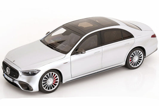 NZG Mercedes Benz S63 AMG E Performance Sedan (W223) Hightech Silver 1:18