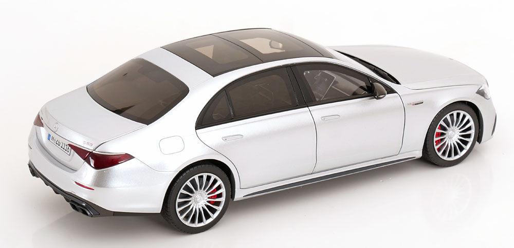 NZG Mercedes Benz S63 AMG E Performance Sedan (W223) Hightech Silver 1:18