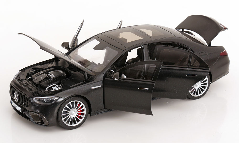 NZG Mercedes Benz S63 AMG E Performance Sedan (W223) Nightblack Magno 1:18