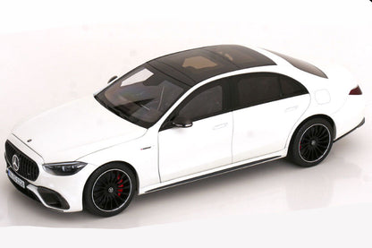 NZG Mercedes Benz S63 AMG E Performance Sedan (W223) Opalith White 1:18