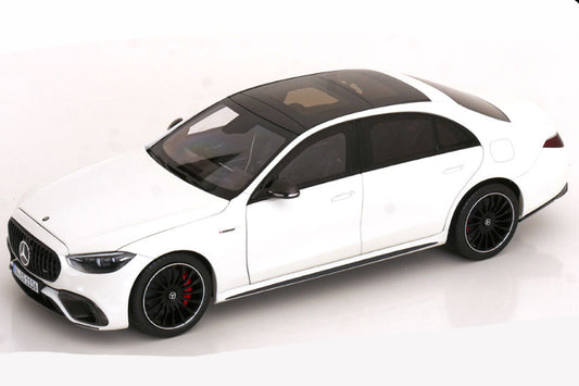 NZG Mercedes Benz S63 AMG E Performance Sedan (W223) Opalith White 1:18
