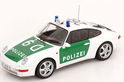 Minichamps 1993 Porsche 911 (993) Carrera German Polizei White 1:18
