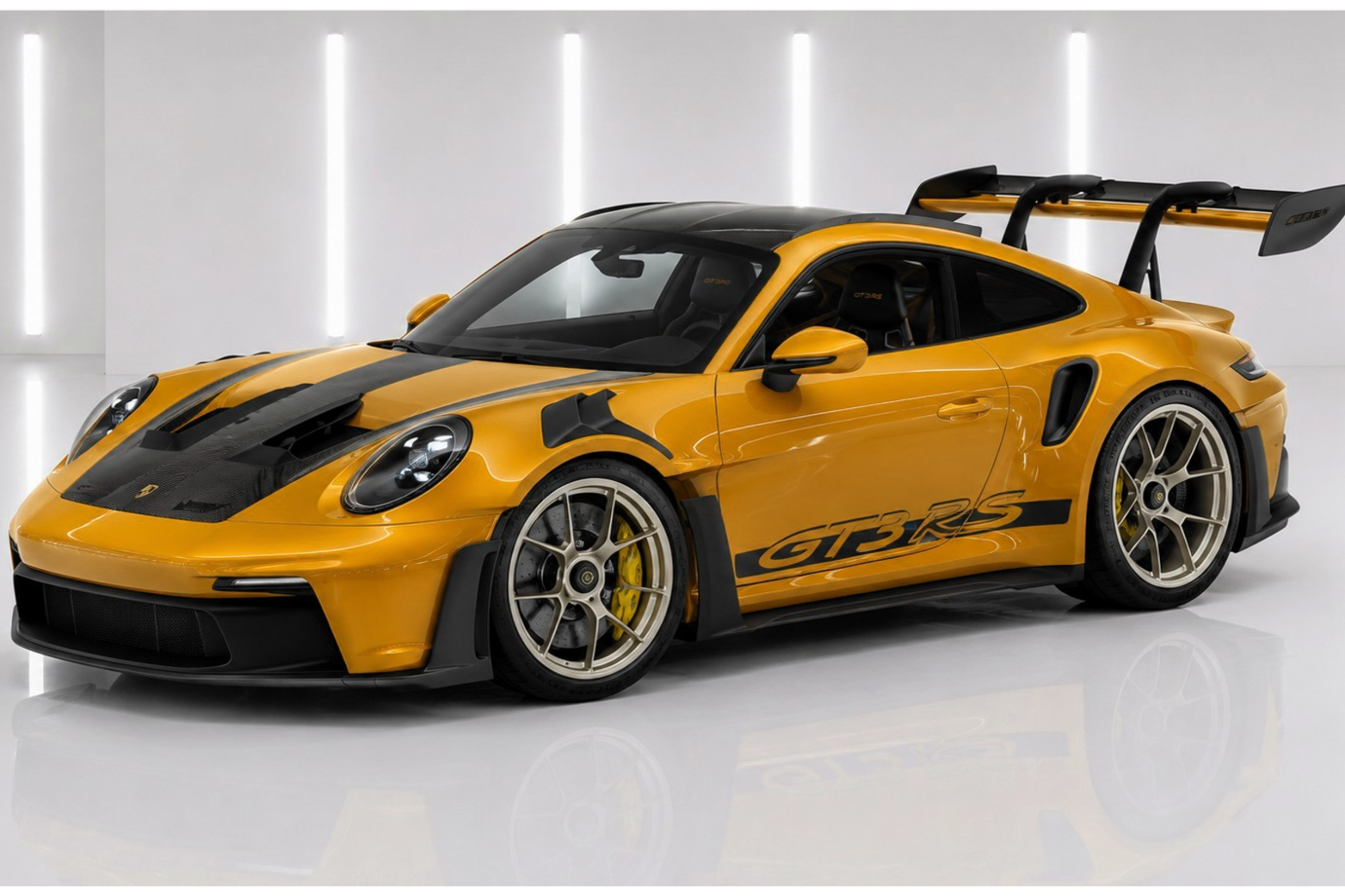 Minichamps 2023 Porsche 911 992 GT3 RS w/ Weissach Package Explosive Gold 1:18