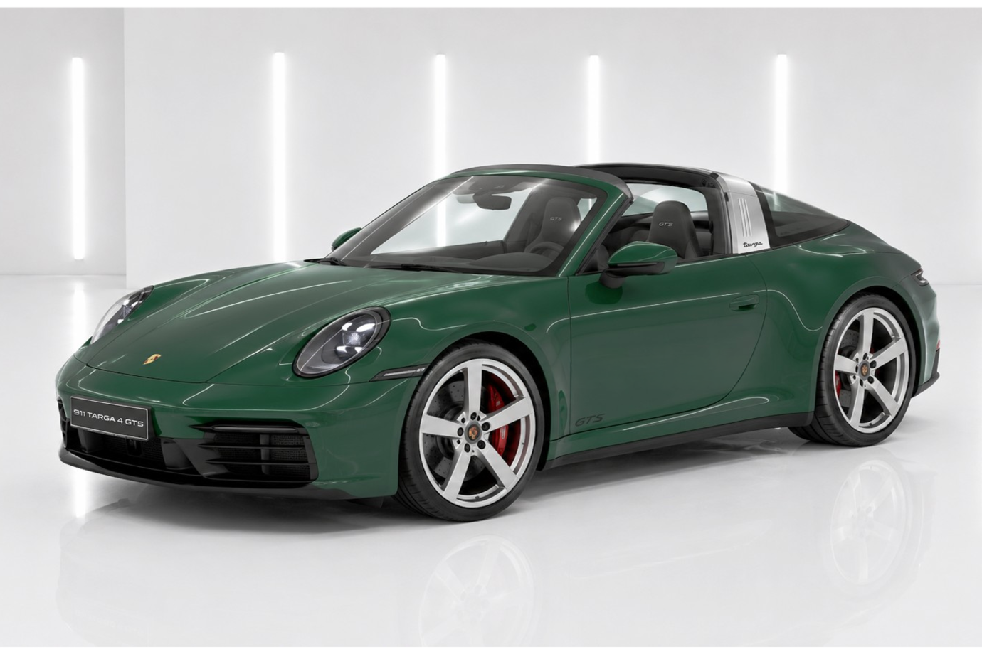 Minichamps Porsche 911 992.2 Targa 4 GTS Hybrid Irish Green 1:18
