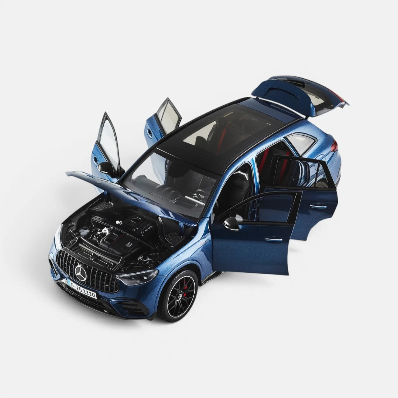 NZG 2021 Mercedes Benz GLC 63 AMG (X253) Spectral Blue 1:18