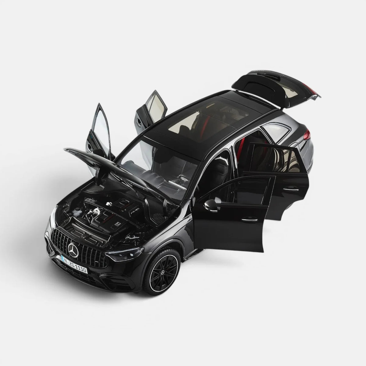 NZG 2021 Mercedes Benz GLC 63 AMG (X253) Obsidian Black 1:18