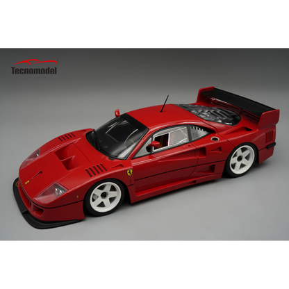 Tecnomodel Ferrari F40 LM 1996 Press Version Rosso Corsa (Red) w/ White Wheels 1:18