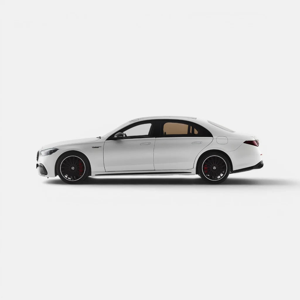 NZG Mercedes Benz S63 AMG E Performance Sedan (W223) Opalith White 1:18