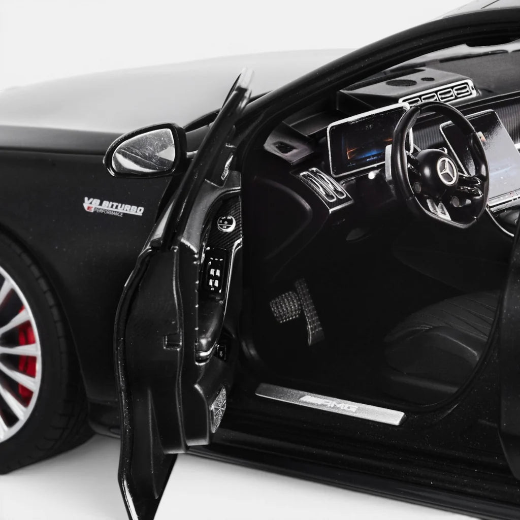 NZG Mercedes Benz S63 AMG E Performance Sedan (W223) Nightblack Magno 1:18
