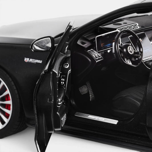 NZG Mercedes Benz S63 AMG E Performance Sedan (W223) Nightblack Magno 1:18