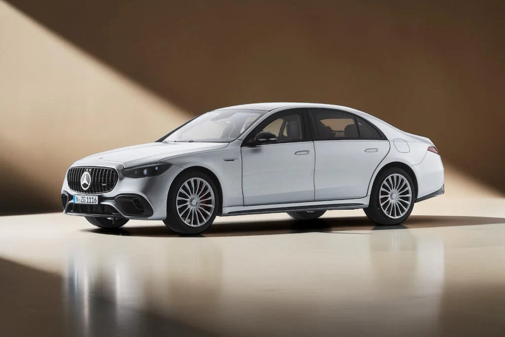 NZG Mercedes Benz S63 AMG E Performance Sedan (W223) Hightech Silver 1:18