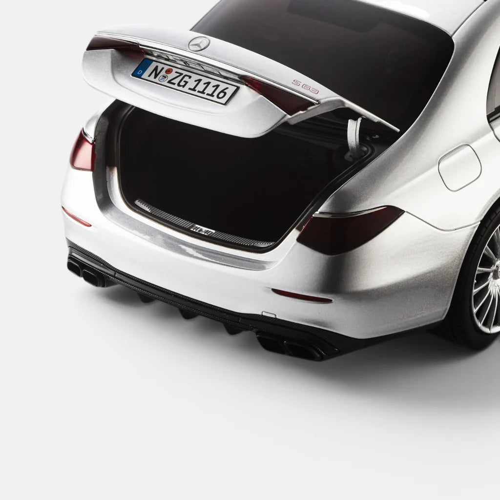 NZG Mercedes Benz S63 AMG E Performance Sedan (W223) Hightech Silver 1:18