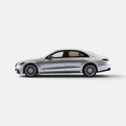 NZG Mercedes Benz S63 AMG E Performance Sedan (W223) Hightech Silver 1:18