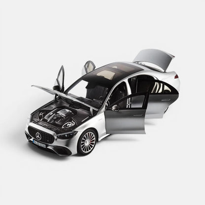 NZG Mercedes Benz S63 AMG E Performance Sedan (W223) Hightech Silver 1:18