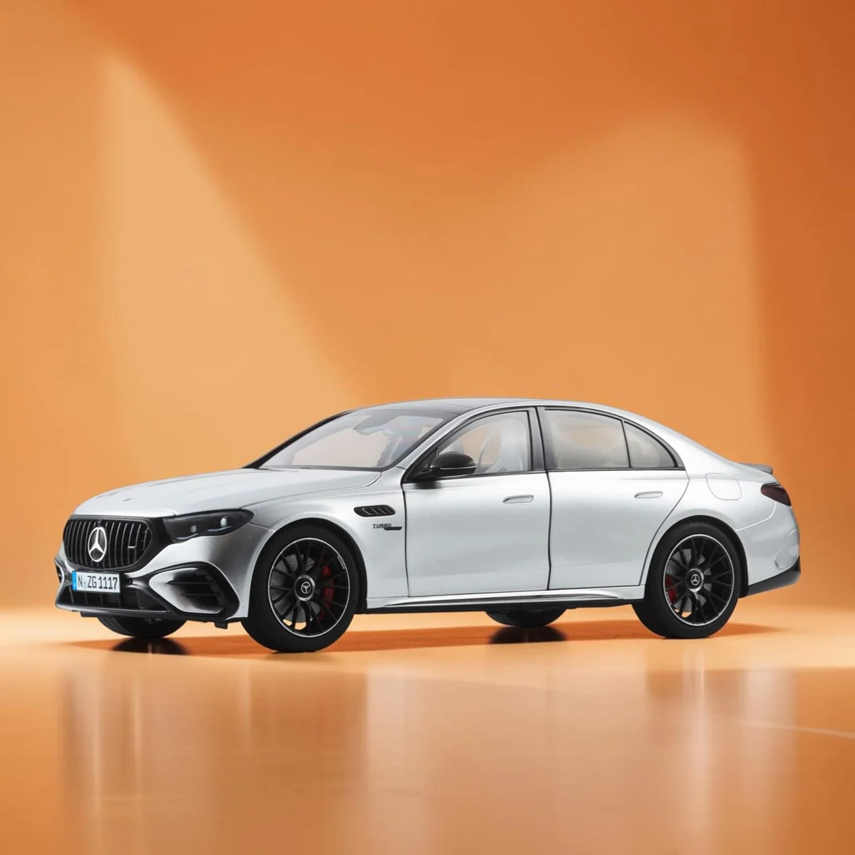 NZG Mercedes Benz E53 Hybrid AMG 4Matic Sedan (W214) Hightech Silver 1:18