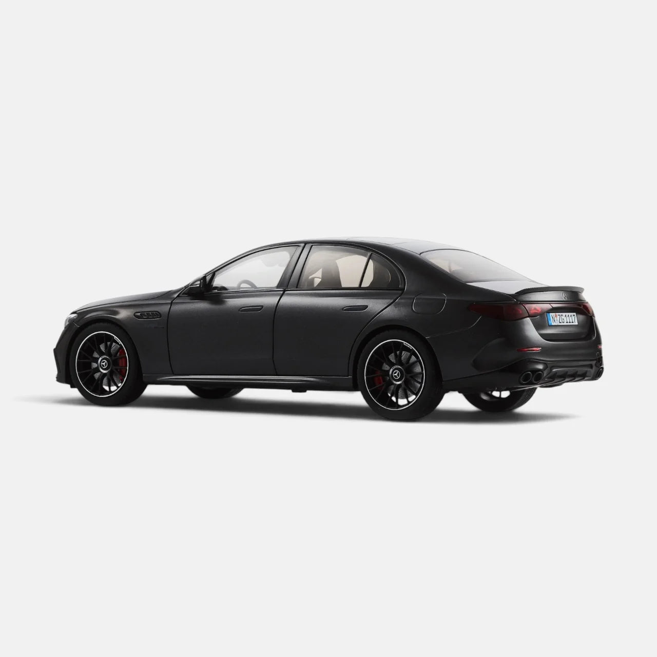 NZG Mercedes Benz E53 Hybrid AMG 4Matic Sedan (W214) Graphite Grey 1:18