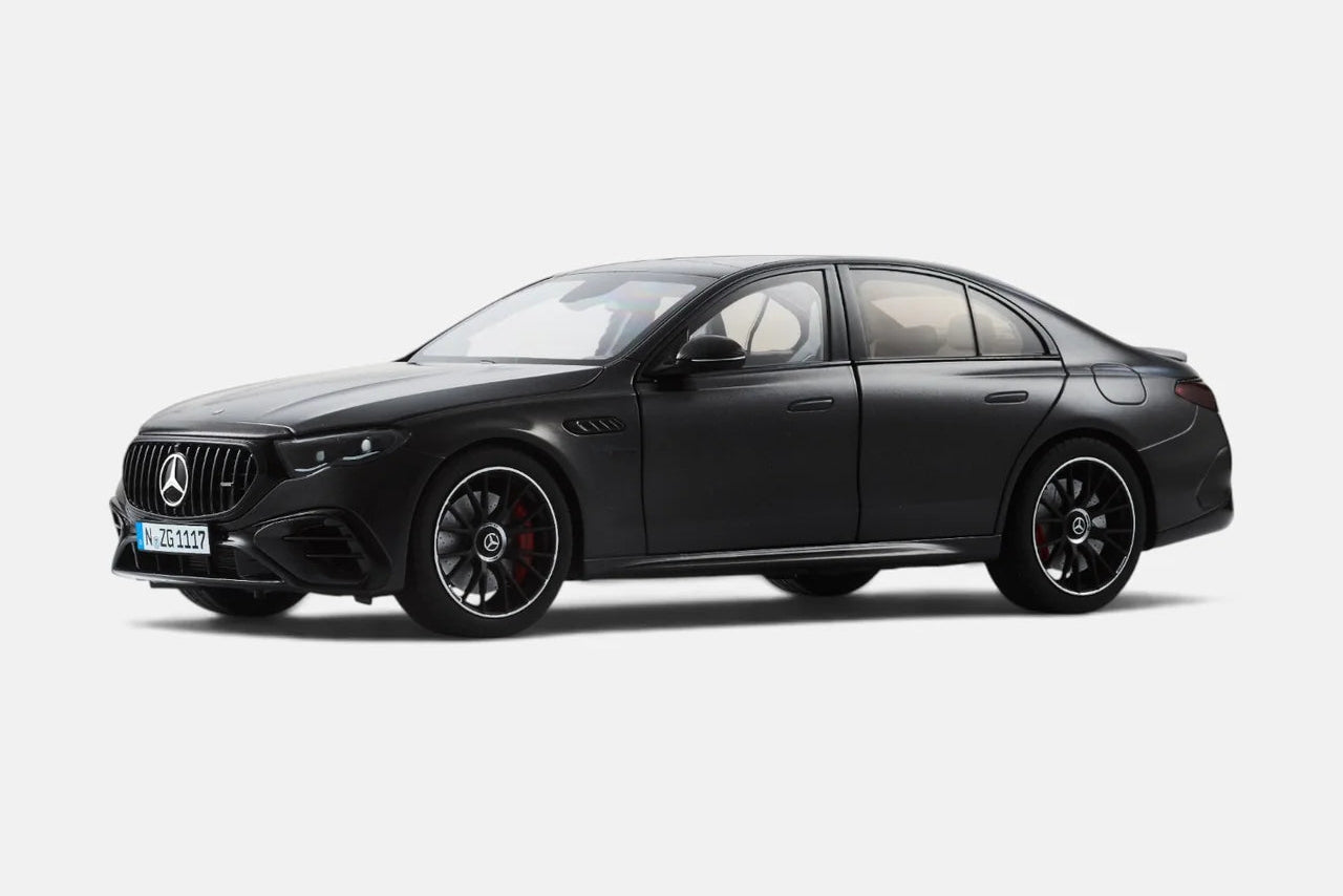 NZG Mercedes Benz E53 Hybrid AMG 4Matic Sedan (W214) Graphite Grey 1:18