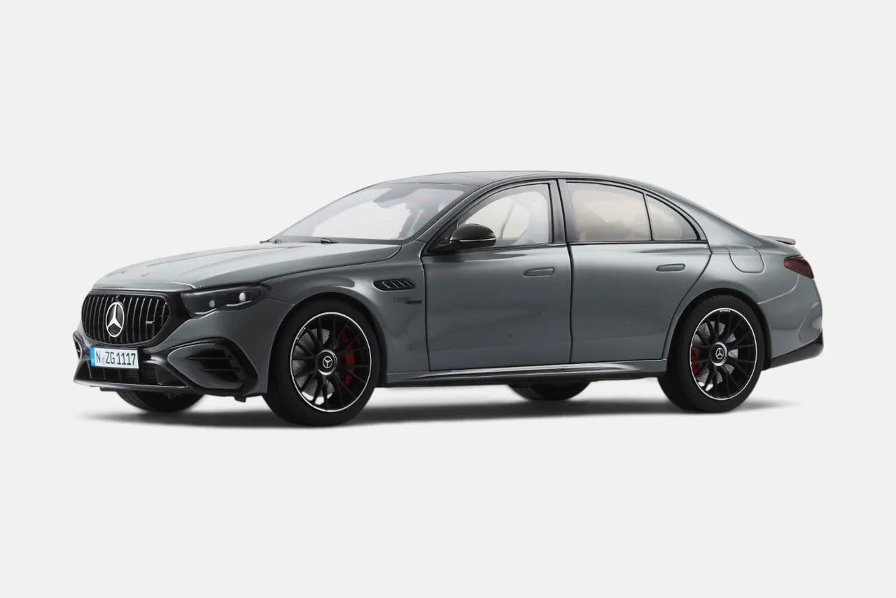 NZG Mercedes Benz E53 Hybrid AMG 4Matic Sedan (W214) Alpine Grey 1:18