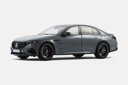 NZG Mercedes Benz E53 Hybrid AMG 4Matic Sedan (W214) Alpine Grey 1:18