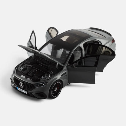 NZG Mercedes Benz E53 Hybrid AMG 4Matic Sedan (W214) Alpine Grey 1:18