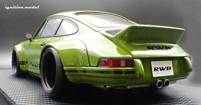 Ignition-Model Porsche 911 F Series Backdate RWB Coupe Green 1:18