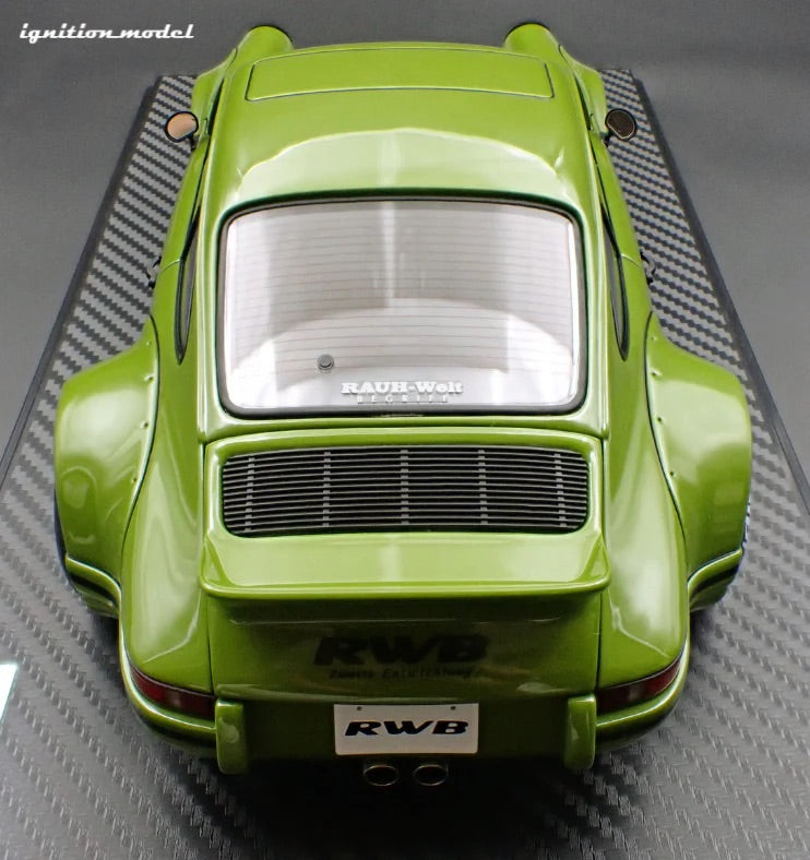 Ignition-Model Porsche 911 F Series Backdate RWB Coupe Green 1:18