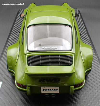 Ignition-Model Porsche 911 F Series Backdate RWB Coupe Green 1:18