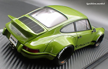 Ignition-Model Porsche 911 F Series Backdate RWB Coupe Green 1:18