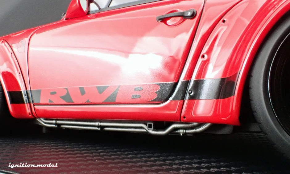 Ignition-Model Porsche 911 F Series Backdate RWB Coupe Red 1:18