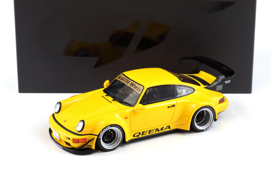 GT Spirit 2024 Porsche 911 964 RWB Qeema Yellow 1:18