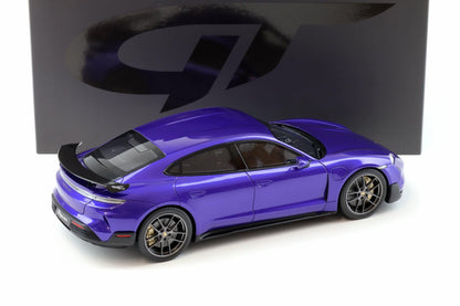 GT Spirit 2023 Porsche Taycan Turbo GT Purple Sky Metallic 1:18