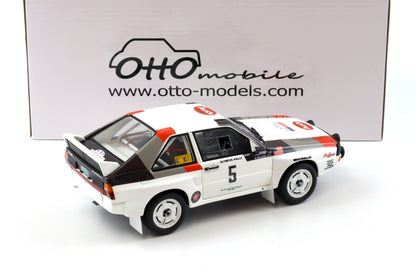 Otto 1986 Audi Sport Quattro #5 Olympus Rally 1986 White 1:18