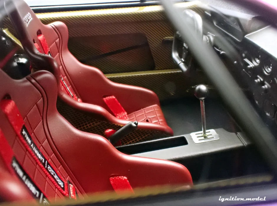 Ignition-Model Ferrari F40 LBWK LB-Works 40 Japan Midnight Purple Metallic 1:18