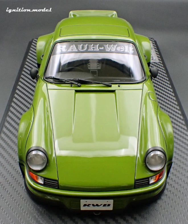 Ignition-Model Porsche 911 F Series Backdate RWB Coupe Green 1:18