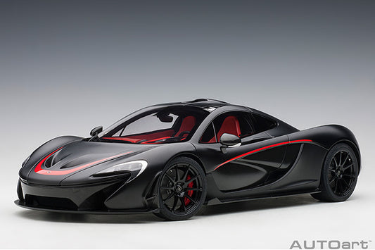 AUTOart Mclaren P1 Matte Black w/ Red Accents 1:12