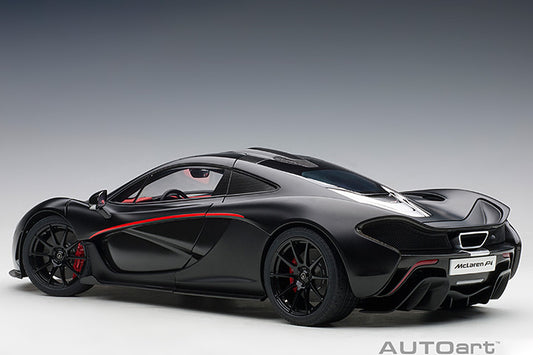 AUTOart Mclaren P1 Matte Black w/ Red Accents 1:12