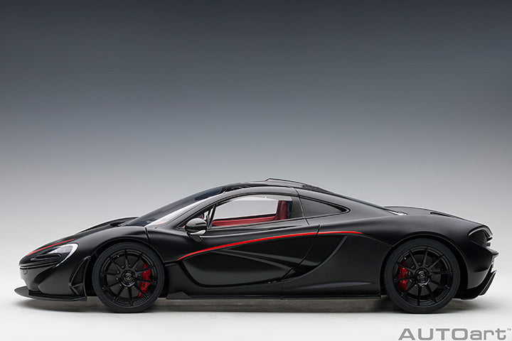 AUTOart Mclaren P1 Matte Black w/ Red Accents 1:12