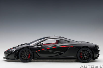 AUTOart Mclaren P1 Matte Black w/ Red Accents 1:12