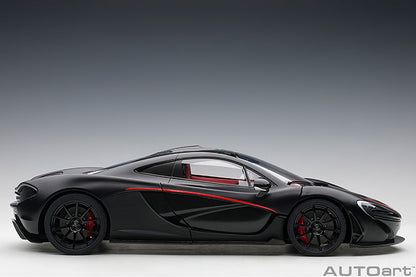 AUTOart Mclaren P1 Matte Black w/ Red Accents 1:12