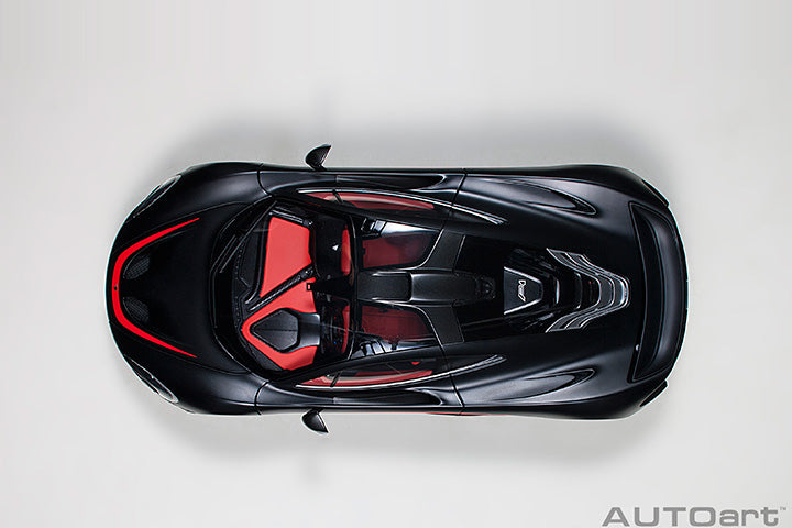 AUTOart Mclaren P1 Matte Black w/ Red Accents 1:12