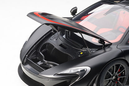 AUTOart Mclaren P1 Matte Black w/ Red Accents 1:12
