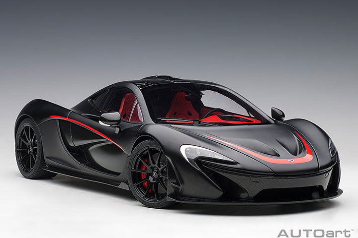 AUTOart Mclaren P1 Matte Black w/ Red Accents 1:12