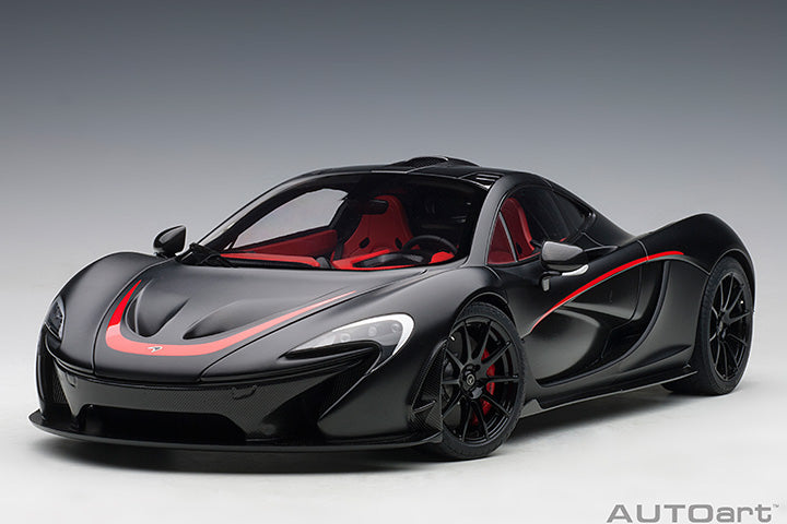 AUTOart Mclaren P1 Matte Black w/ Red Accents 1:12
