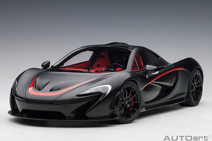 AUTOart Mclaren P1 Matte Black w/ Red Accents 1:12