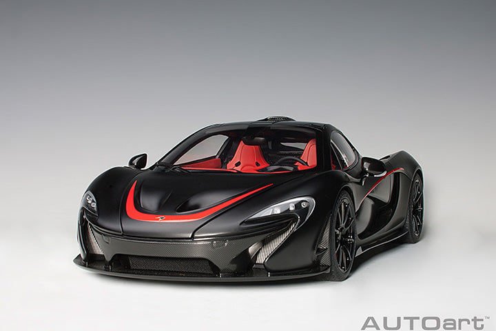 AUTOart Mclaren P1 Matte Black w/ Red Accents 1:12