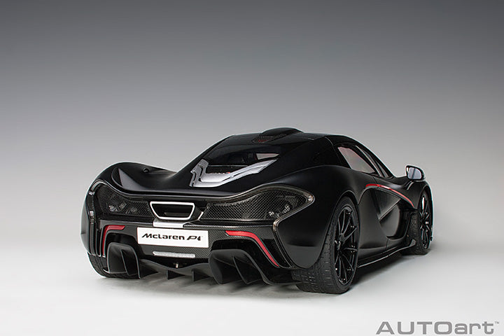 AUTOart Mclaren P1 Matte Black w/ Red Accents 1:12