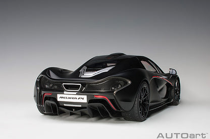 AUTOart Mclaren P1 Matte Black w/ Red Accents 1:12