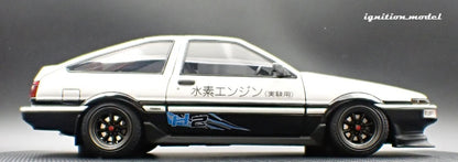Ignition-Model Toyota Sprinter Trueno 3dr (AE86) H2 White & Black 1:18