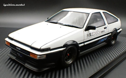 Ignition-Model Toyota Sprinter Trueno 3dr (AE86) H2 White & Black 1:18