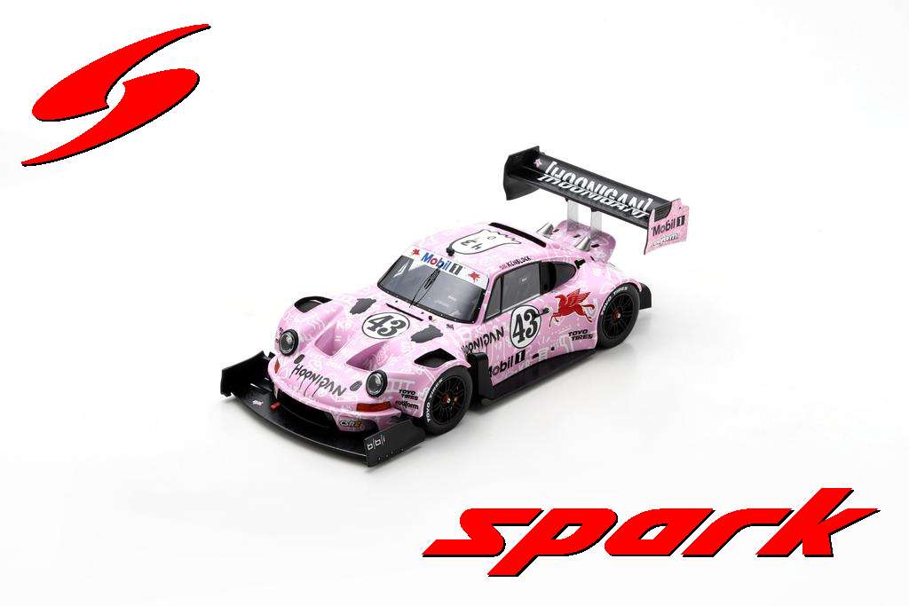 Spark-Model 2022 Porsche 911 (912 Base) Hoonipigasus No.43 Rally Pikes Peak Hill Climb Ken Block Pink 1:12